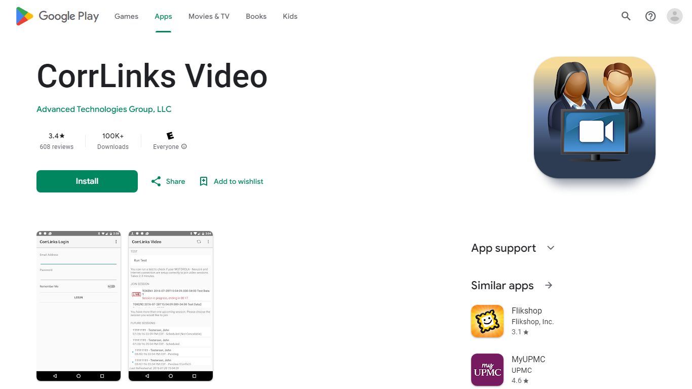 CorrLinks Video - Apps on Google Play